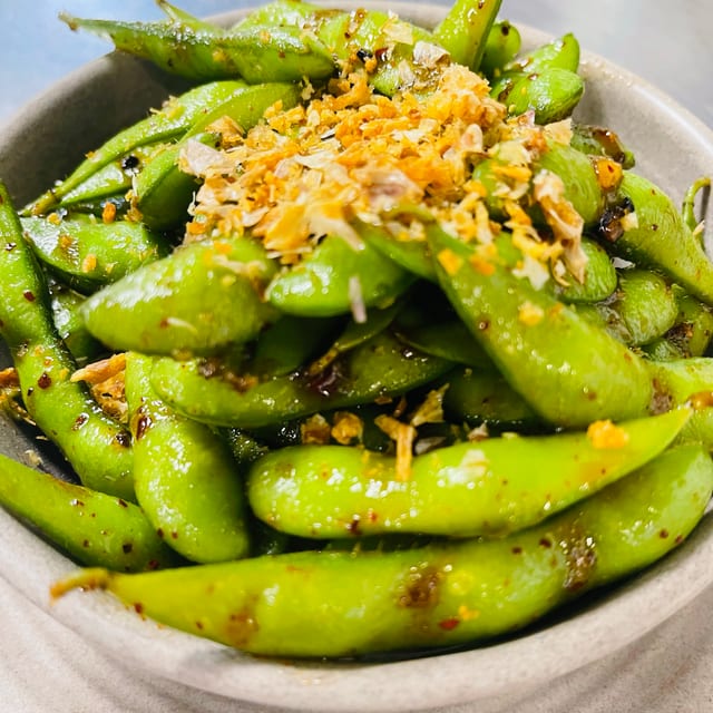 Garlic Edamame.